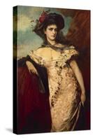 Portrait of Franziska Charlemont-Hans Makart-Stretched Canvas