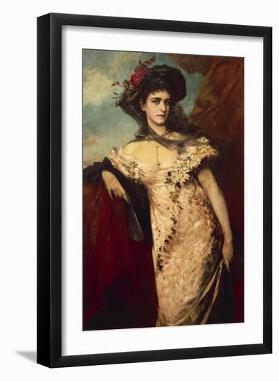 Portrait of Franziska Charlemont-Hans Makart-Framed Giclee Print
