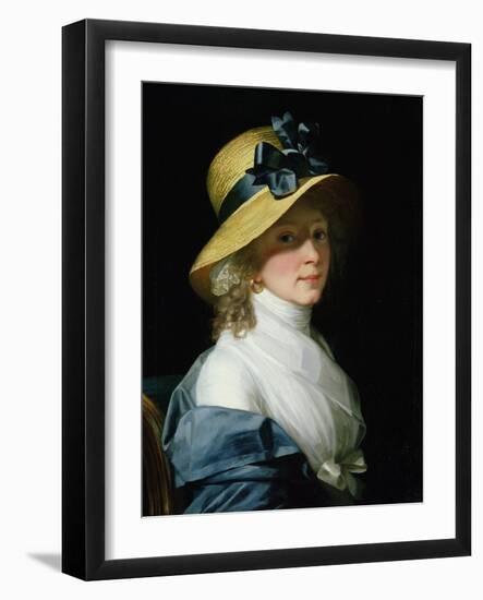 Portrait of Frau Senator Elisabeth Hudtwalcker, Nee Moller, 1798-Jean Laurent Mosnier-Framed Giclee Print