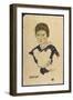 Portrait of Fraulein Toni Rieger-Egon Schiele-Framed Giclee Print