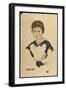 Portrait of Fraulein Toni Rieger-Egon Schiele-Framed Giclee Print