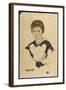 Portrait of Fraulein Toni Rieger-Egon Schiele-Framed Giclee Print