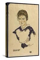 Portrait of Fraulein Toni Rieger-Egon Schiele-Stretched Canvas