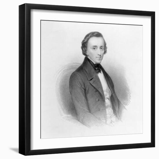 Portrait of Frederic Chopin (1810-49) Polish Composer and Pianist-Ary Scheffer-Framed Giclee Print
