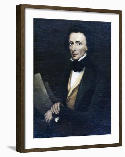 Portrait of Frederic Chopin (Zelazowa Wola-null-Framed Photographic Print
