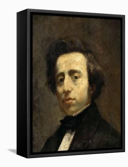 Portrait of Frédéric Chopin-Thomas Couture-Framed Stretched Canvas