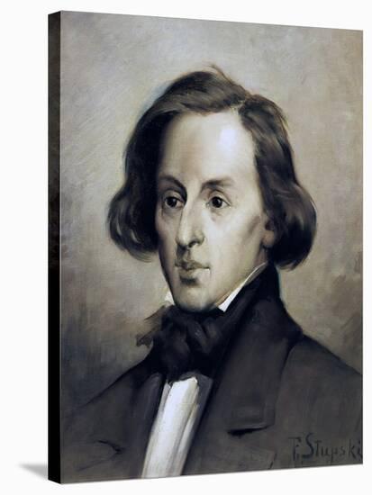 Portrait of Frederic Chopin-null-Stretched Canvas