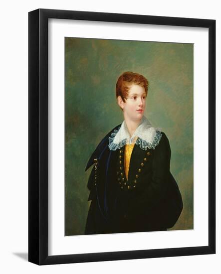 Portrait of Frederic-Napoleon Baciocchi-Joseph Franque-Framed Giclee Print