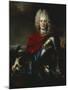 Portrait of Frederick Augustus II of Saxony (1696-1763), Later King Augustus III of Poland-Nicolas De Largilliere-Mounted Giclee Print