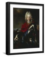 Portrait of Frederick Augustus II of Saxony (1696-1763), Later King Augustus III of Poland-Nicolas De Largilliere-Framed Giclee Print