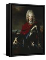 Portrait of Frederick Augustus II of Saxony (1696-1763), Later King Augustus III of Poland-Nicolas De Largilliere-Framed Stretched Canvas