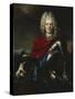 Portrait of Frederick Augustus II of Saxony (1696-1763), Later King Augustus III of Poland-Nicolas De Largilliere-Stretched Canvas