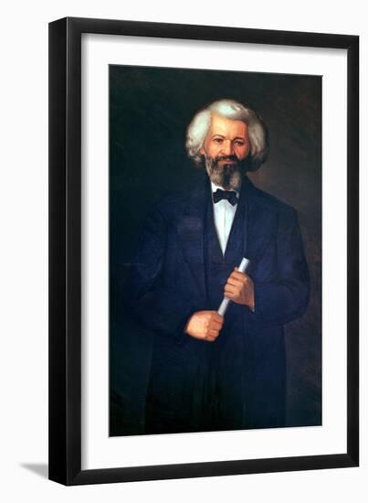 Portrait of Frederick Douglass-null-Framed Giclee Print