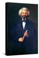 Portrait of Frederick Douglass-null-Stretched Canvas