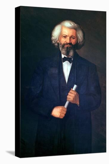 Portrait of Frederick Douglass-null-Stretched Canvas