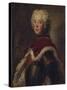 Portrait of Frederick II of Prussia-Antoine Pesne-Stretched Canvas