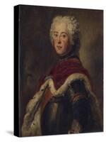 Portrait of Frederick II of Prussia-Antoine Pesne-Stretched Canvas