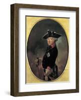 Portrait of Frederick the Great King of Prussia-null-Framed Giclee Print