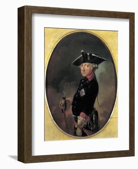 Portrait of Frederick the Great King of Prussia-null-Framed Giclee Print