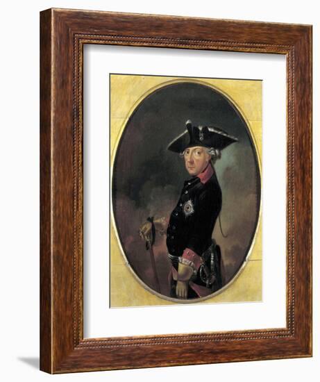 Portrait of Frederick the Great King of Prussia-null-Framed Giclee Print