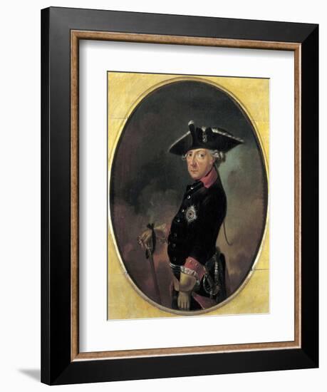 Portrait of Frederick the Great King of Prussia-null-Framed Giclee Print