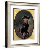 Portrait of Frederick the Great King of Prussia-null-Framed Giclee Print