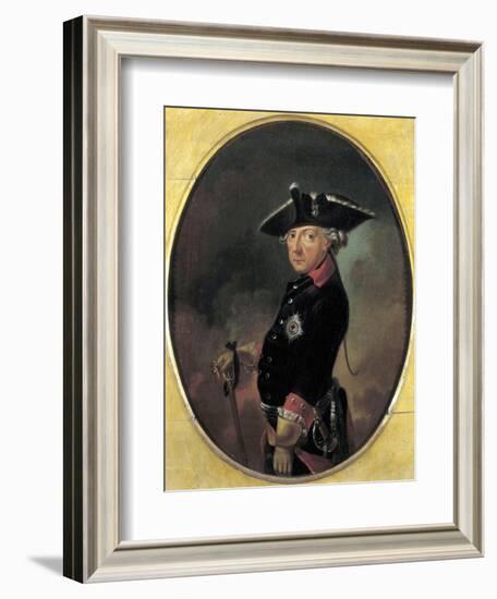 Portrait of Frederick the Great King of Prussia-null-Framed Giclee Print