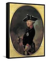 Portrait of Frederick the Great King of Prussia-null-Framed Stretched Canvas