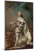 Portrait of Frederik V in Anointment Robe, C. 1750-Carl Gustaf Pilo-Mounted Giclee Print