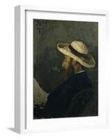 Portrait of Fredrik Collett, 1875 oil on board-Fritz Thaulow-Framed Giclee Print