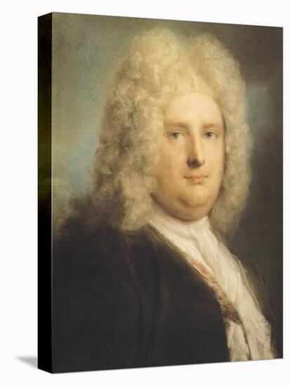 Portrait of French Consul Leblond-Rosalba Carriera-Stretched Canvas