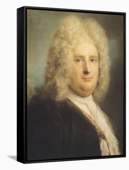 Portrait of French Consul Leblond-Rosalba Carriera-Framed Stretched Canvas