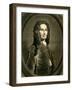 Portrait of French Mathematician Abraham De Moivre, 1736-John Faber-Framed Giclee Print