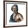 Portrait of french painter Maurice Quentin Delatour (De La Tour) (1704-1788)-French School-Framed Giclee Print