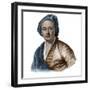 Portrait of french painter Maurice Quentin Delatour (De La Tour) (1704-1788)-French School-Framed Giclee Print