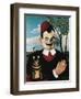 Portrait of French Writer Pierre Loti, Pseudonym of Louis Marie Julien Viaud-Henri Rousseau-Framed Giclee Print