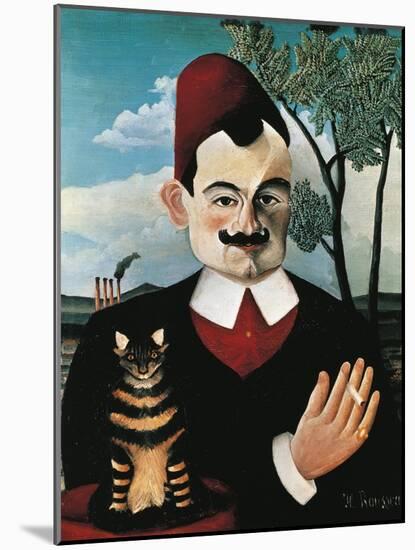 Portrait of French Writer Pierre Loti, Pseudonym of Louis Marie Julien Viaud-Henri Rousseau-Mounted Giclee Print