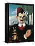Portrait of French Writer Pierre Loti, Pseudonym of Louis Marie Julien Viaud-Henri Rousseau-Framed Stretched Canvas