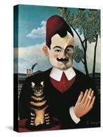 Portrait of French Writer Pierre Loti, Pseudonym of Louis Marie Julien Viaud-Henri Rousseau-Stretched Canvas