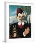 Portrait of French Writer Pierre Loti, Pseudonym of Louis Marie Julien Viaud-Henri Rousseau-Framed Giclee Print