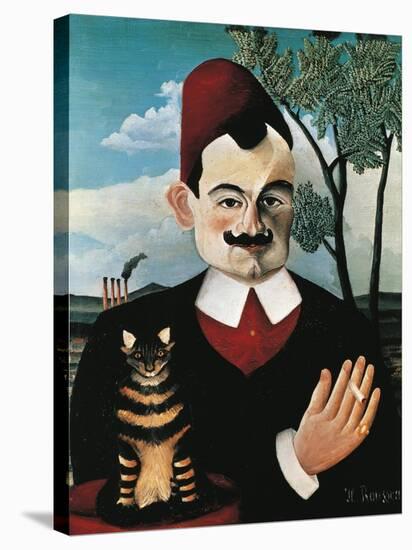 Portrait of French Writer Pierre Loti, Pseudonym of Louis Marie Julien Viaud-Henri Rousseau-Stretched Canvas