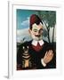 Portrait of French Writer Pierre Loti, Pseudonym of Louis Marie Julien Viaud-Henri Rousseau-Framed Giclee Print