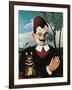 Portrait of French Writer Pierre Loti, Pseudonym of Louis Marie Julien Viaud-Henri Rousseau-Framed Giclee Print