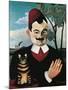 Portrait of French Writer Pierre Loti, Pseudonym of Louis Marie Julien Viaud-Henri Rousseau-Mounted Giclee Print