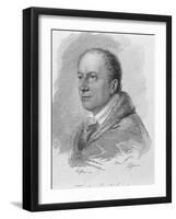 Portrait of Friedrich Kind-Moritz Michael Daffinger-Framed Giclee Print