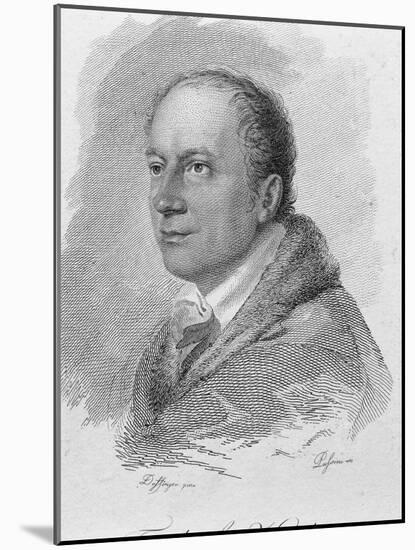 Portrait of Friedrich Kind-Moritz Michael Daffinger-Mounted Giclee Print