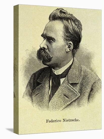 Portrait of Friedrich Nietzsche-Stefano Bianchetti-Stretched Canvas