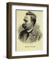 Portrait of Friedrich Nietzsche-Stefano Bianchetti-Framed Giclee Print