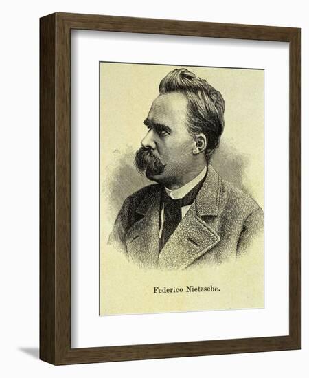 Portrait of Friedrich Nietzsche-Stefano Bianchetti-Framed Giclee Print