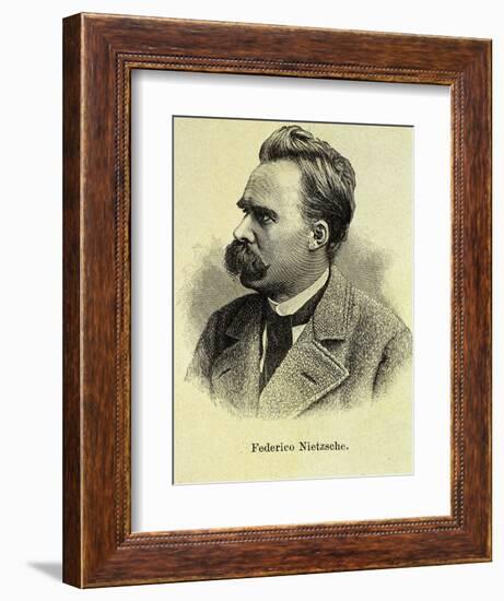 Portrait of Friedrich Nietzsche-Stefano Bianchetti-Framed Giclee Print